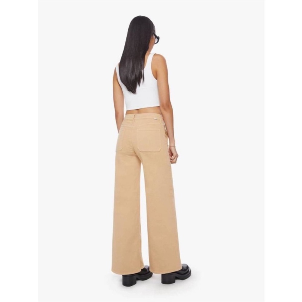 MOTHER Women's Tan Wide-Leg Jeans - Picture 3 of 12